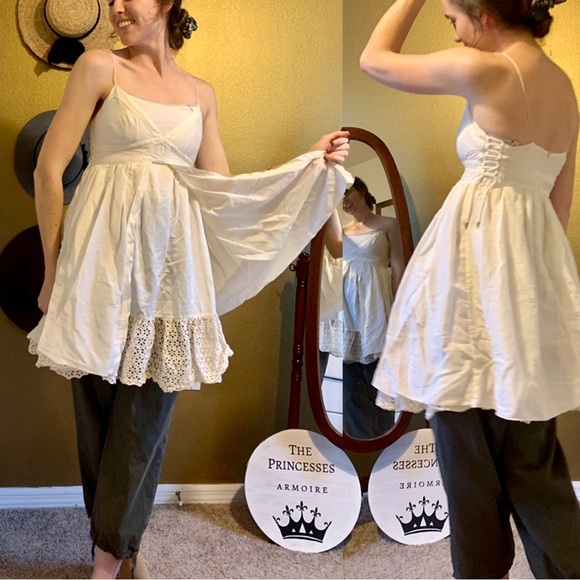 Barbara Bui Tops - *Bui Italian Made Silk Cotton Lace Up Flowing Camisole Tank Top*